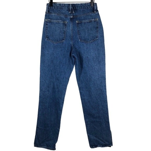 Good American Good Boy Slit Hem Jeans Size 4 28 - Picture 5 of 9